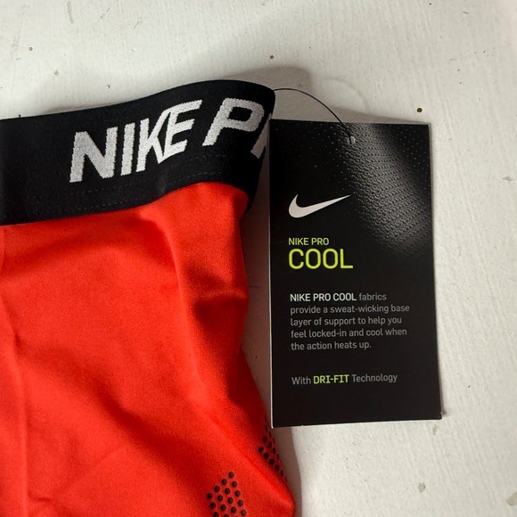 New Nike Pro Cool Women's Compression Yoga Training Shorts Pink/Red/Black - Picture 2 of 3